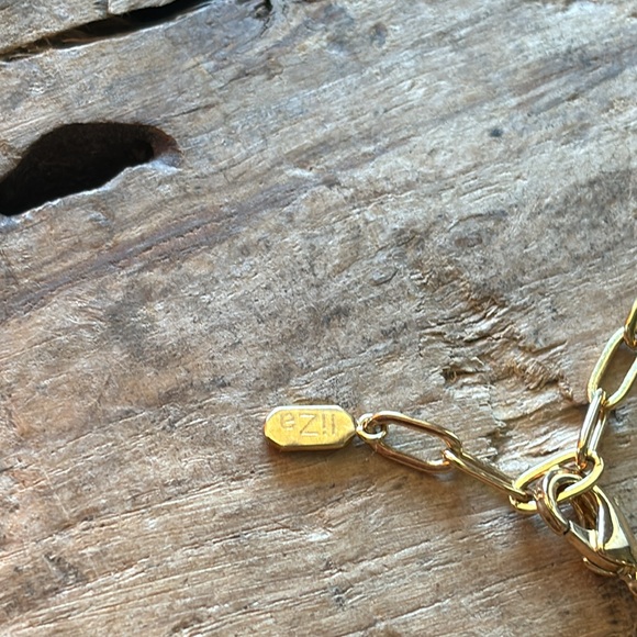 LIZA Schwartz leather choker with genuine turquoise brand new - Picture 7 of 13